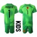 Cheap Netherlands Remko Pasveer #1 Goalkeeper Home Football Kit Children World Cup 2022 Short Sleeve (+ pants)